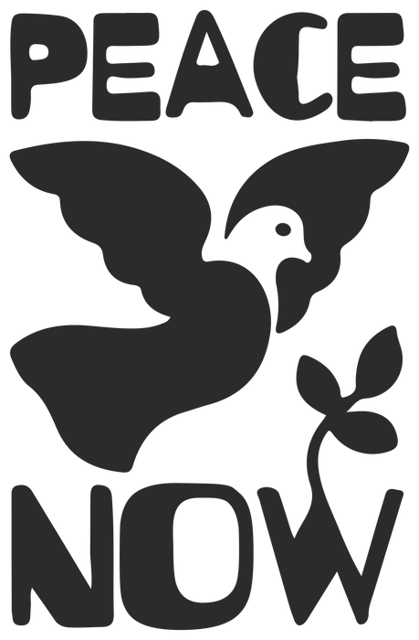 Peace Now Duif 100mm x 155mm