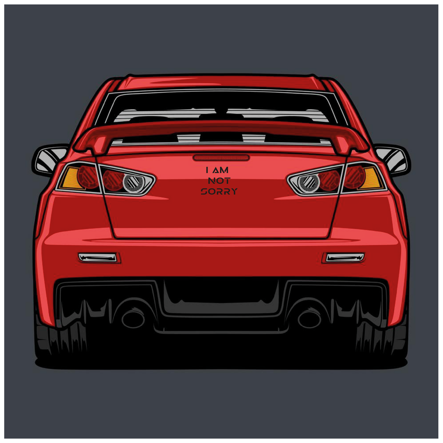 I am not sorry  31.8 CM x 13.2 CM