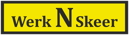Werk N skeer sticker